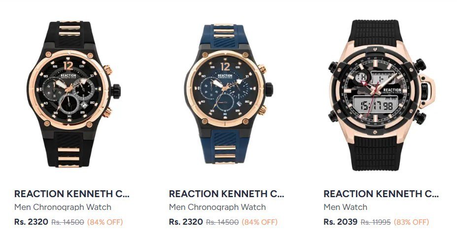 Myntra 84 On Reaction Kenneth Cole Watches