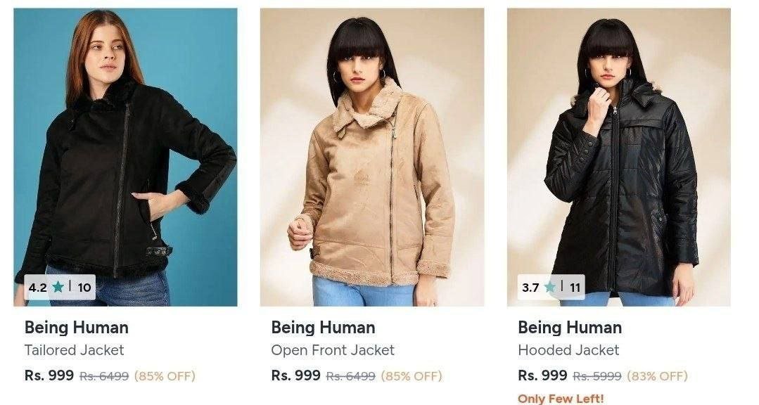 Myntra 85 On Being Human Jacket