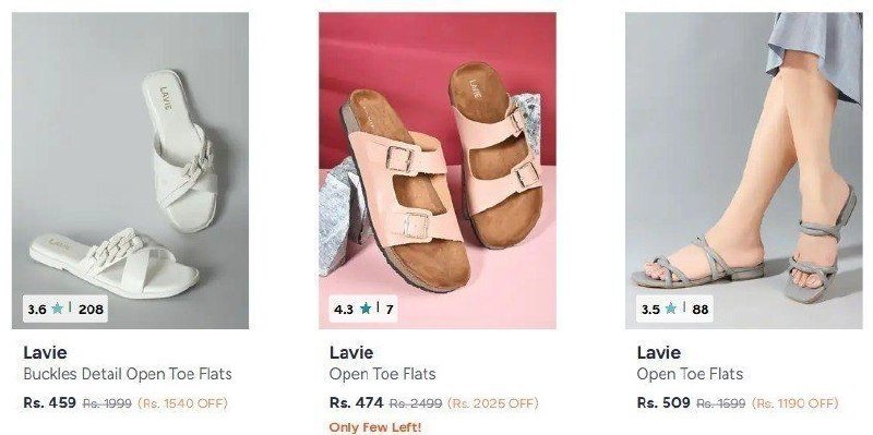 Myntra 85 On Branded Women Footwear Lavie Dre