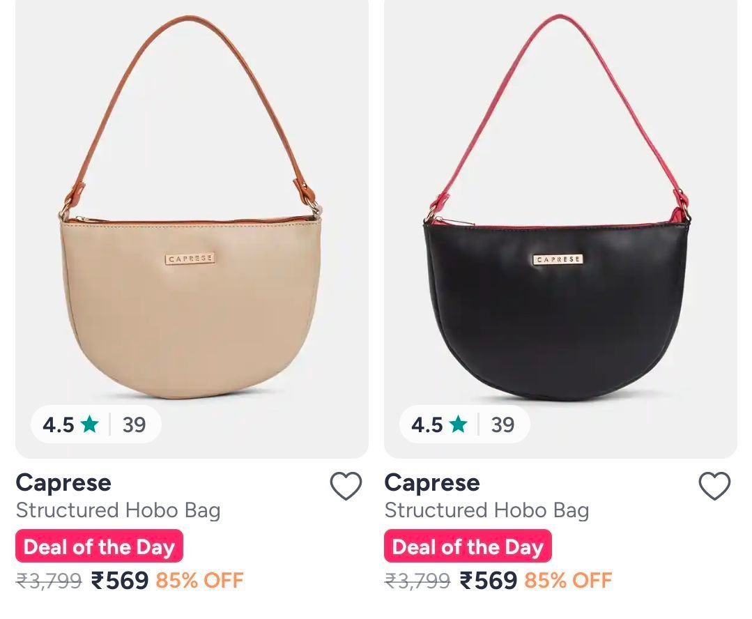 Myntra 85 On Caprese Handbags Link