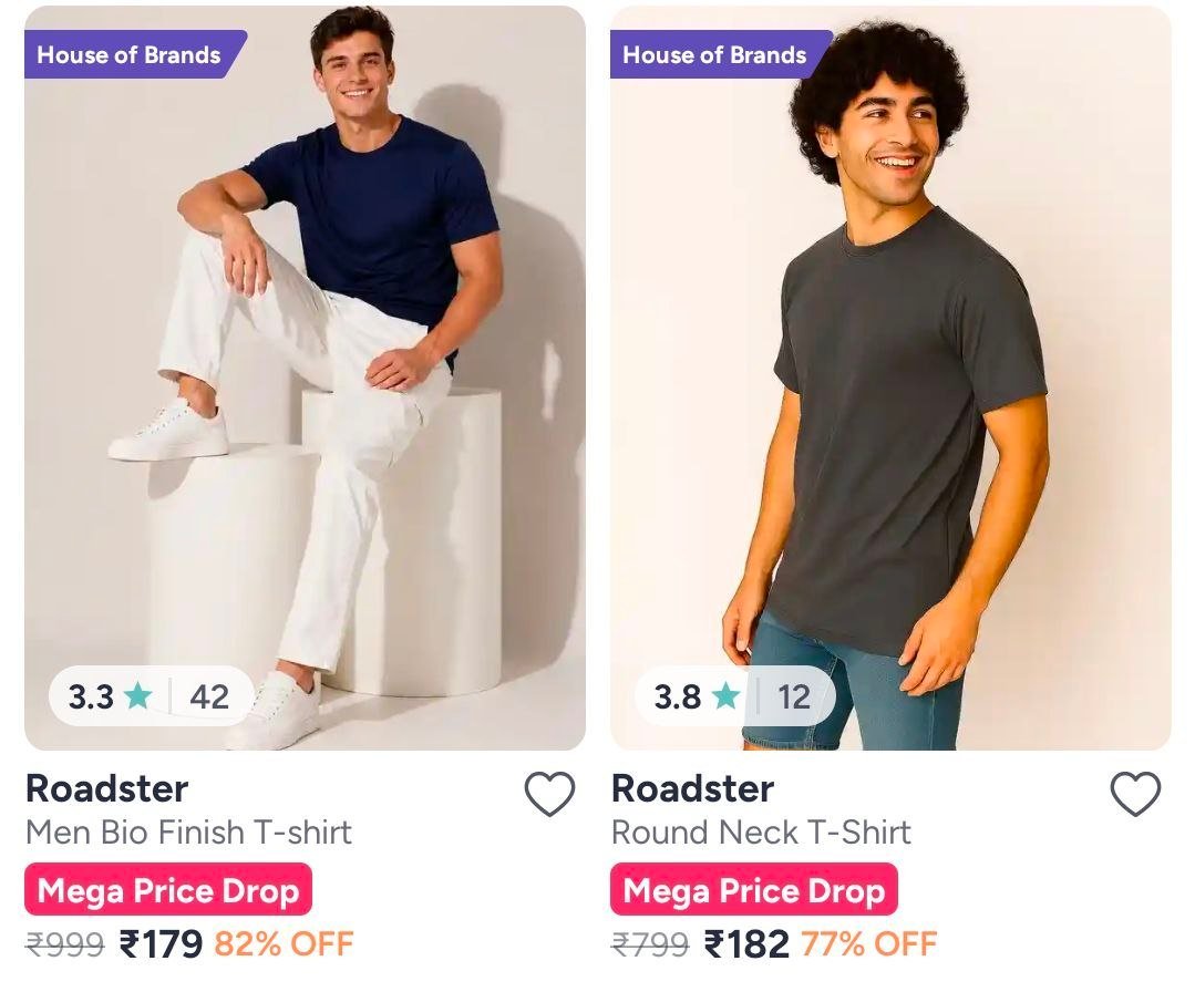 Myntra 85 On Roadster Clothing Mens Jeans Tro