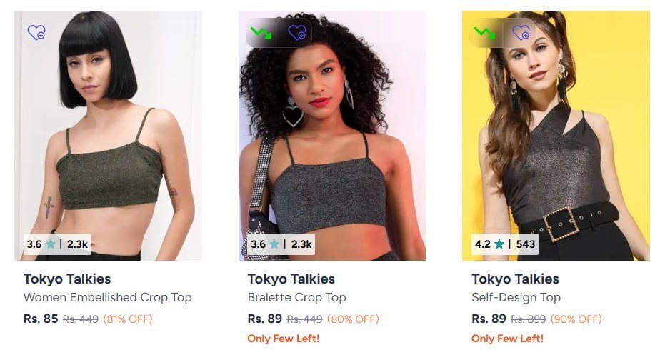 Myntra 85 On Women S Top Starting From 85