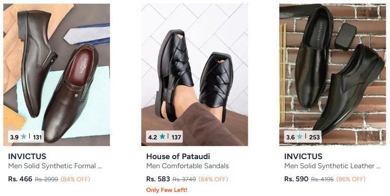 Myntra 86 On Invictus Footwear