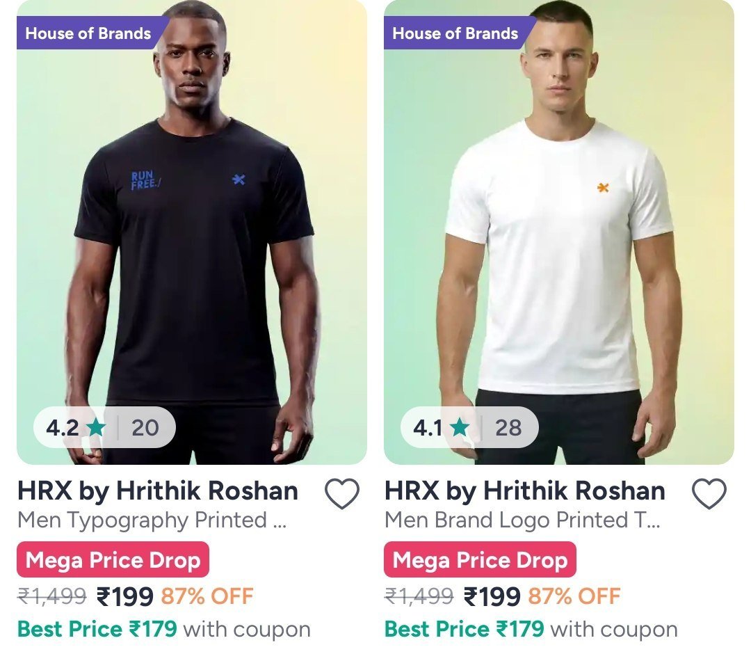 Myntra 87 Hrx By Hrithik Roshan Clothingmen Women