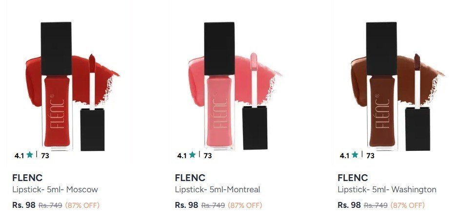 Myntra 87 On Personal Care Products Starting 