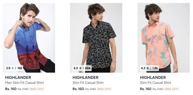 Myntra 88 On Highlander Men Clothingshirts Ts