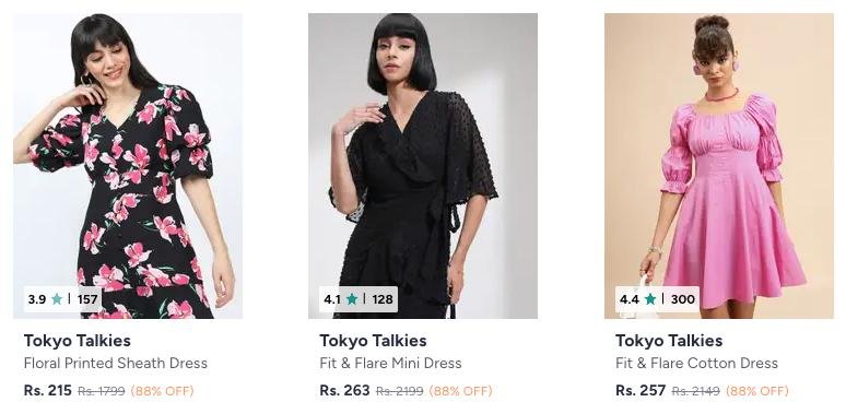 Myntra 88 On Tokyo Talkies Clothingdresses Je