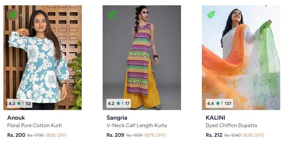 Myntra 89 - Kalini Sangria Anouk Women S Clot