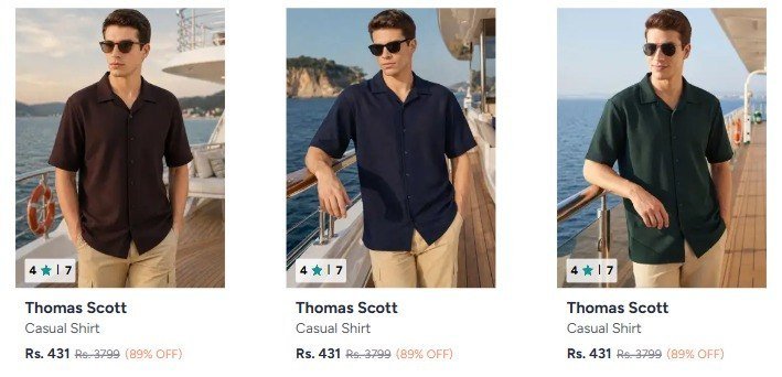Myntra 89 On Thomas Scott Clothing 67 On The 
