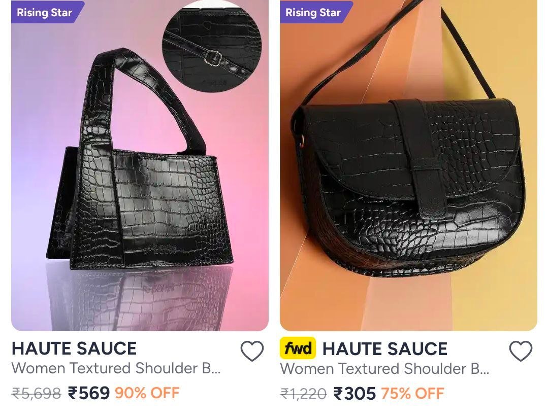 Myntra 90 On Haute Sauce Women S Handbags Link
