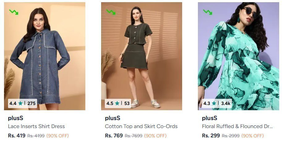 Myntra 90 On Pluss Women Clothing