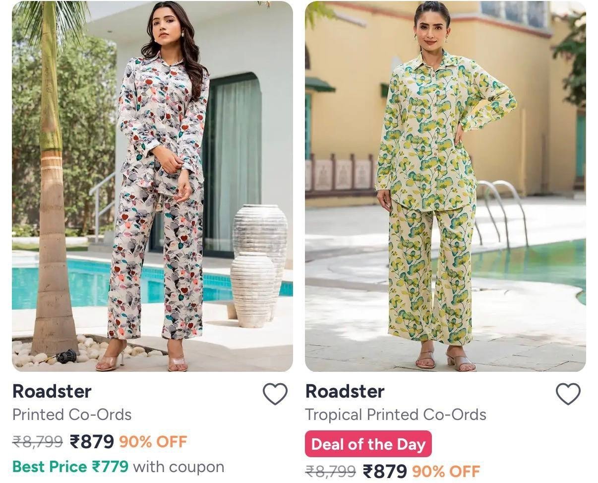 Myntra 90 On Roadster Women S Co-ords