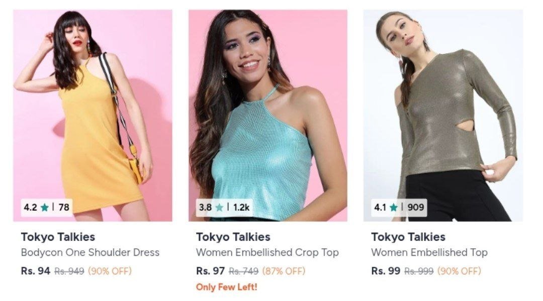Myntra 90 On Tokyo Talkies Womens Clothing