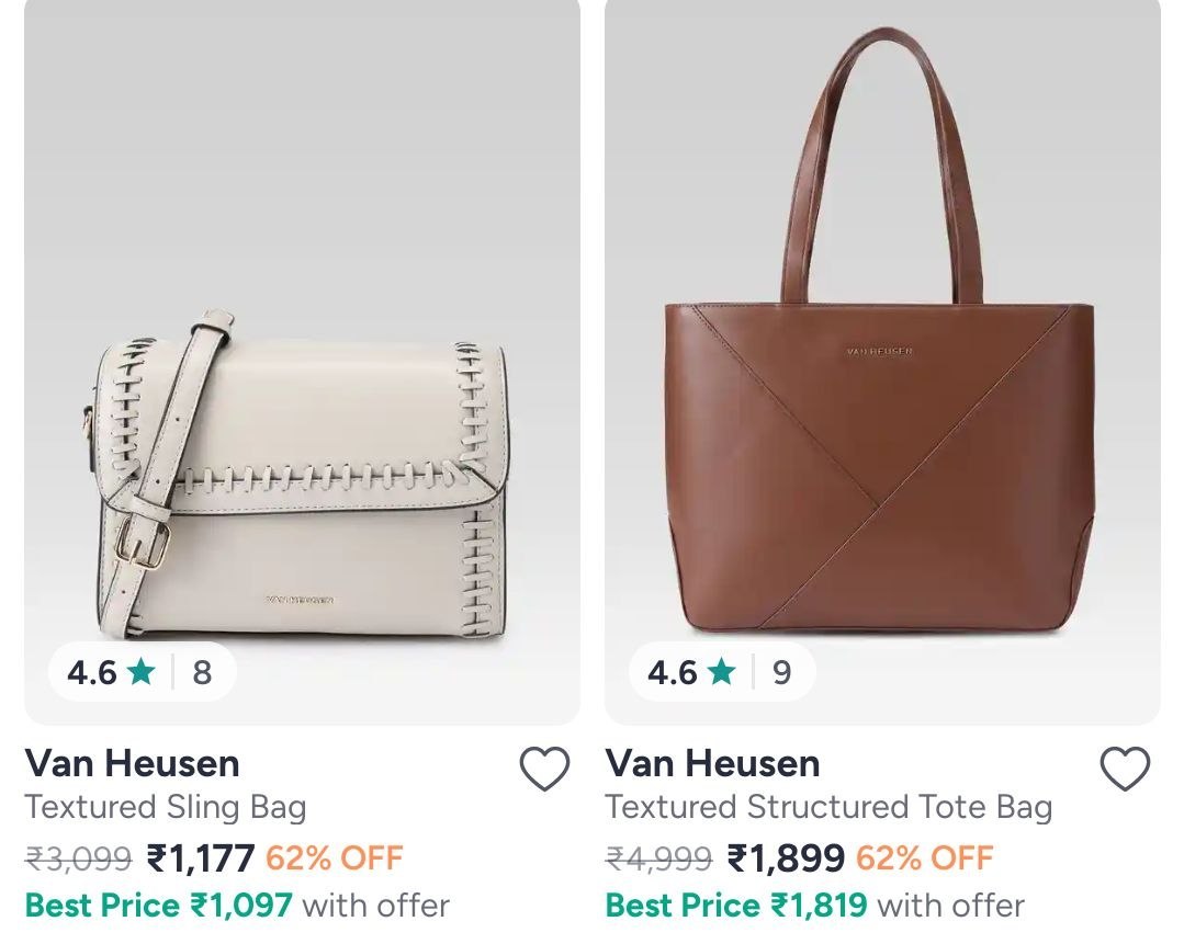 Myntra Allen Solly And Van Heusen Handbags At