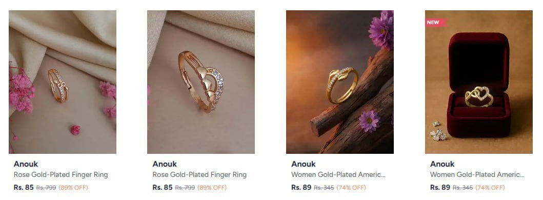 Myntra Anouk Rings Starting From 85
