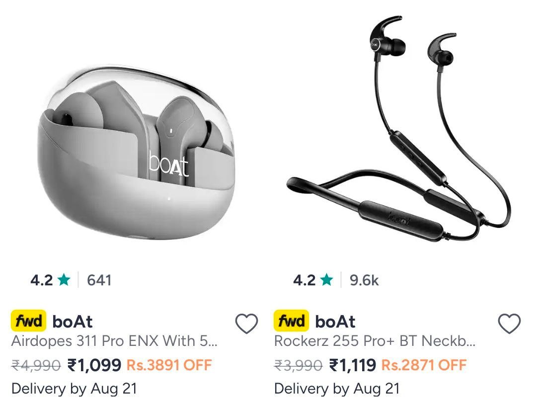Myntra Boat Audio Min 55 Jbl Min 40