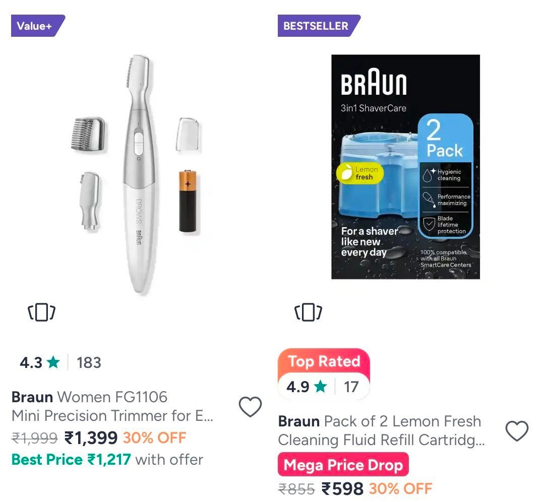Myntra Braun Grooming Braun Flat 30 Upgrade Your G