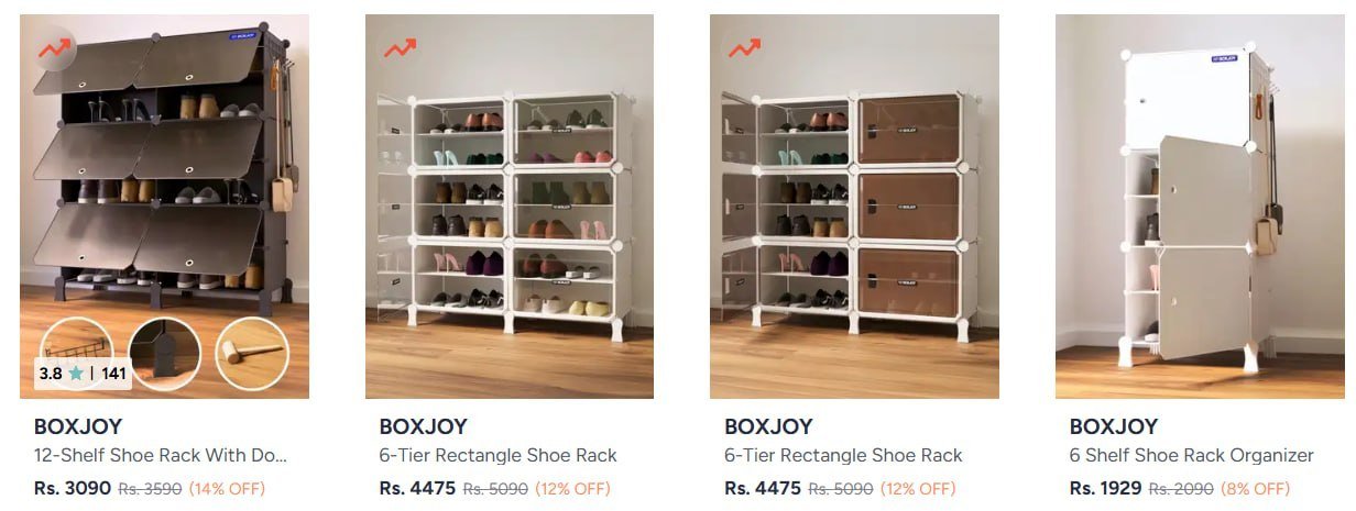Myntra Buy Boxjoy Shoe Rack Starting At 1929 