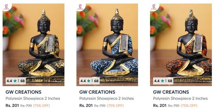 Myntra Buy Gw Creations Showpieces Starting A
