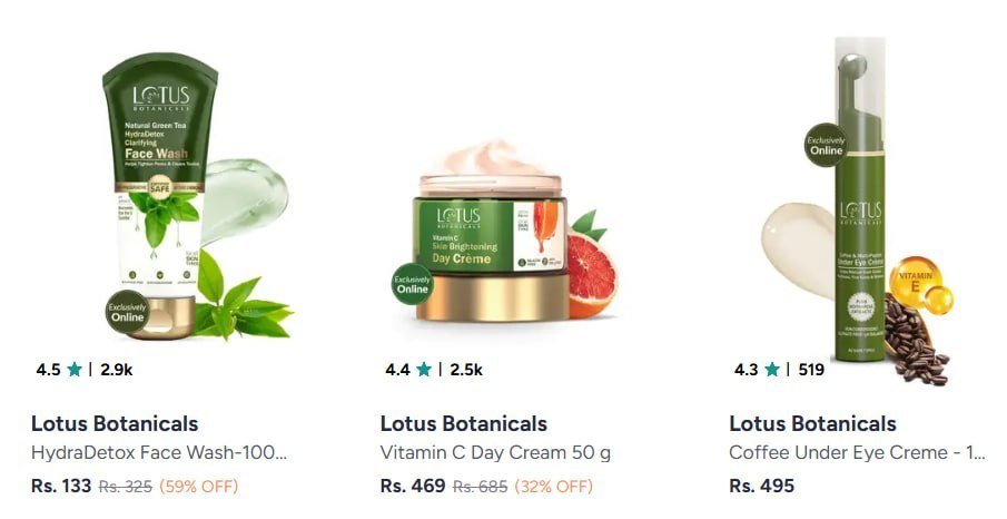 Myntra Buy Lotus Botanicals 60 Lotus Herbal 4