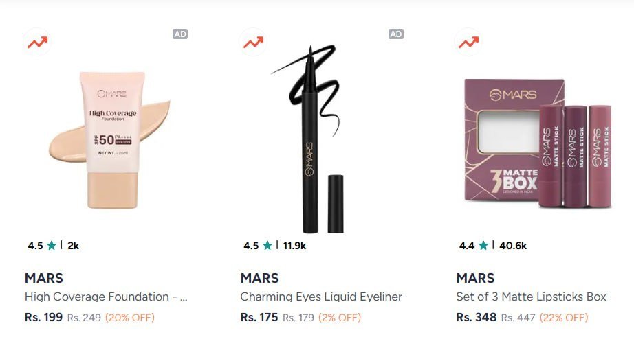 Myntra Buy Mars Get Extra 25 399 Use - Makeup