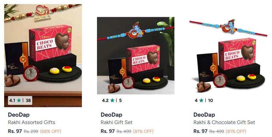 Myntra Buy Rakhi Gift Set Starting At 97 -