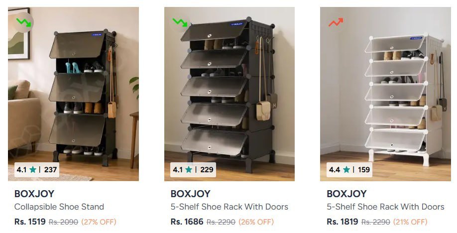 Myntra Buy Shoe Rack Starting At 1519 -