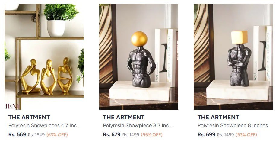 Myntra Buy Showpieces Starting At 569 - Link