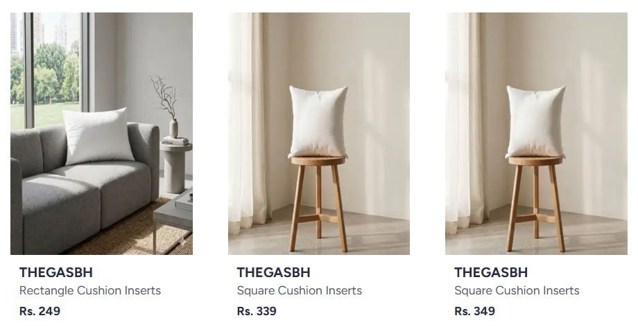 Myntra Buy Thegasbh Home Furnishing Starting 