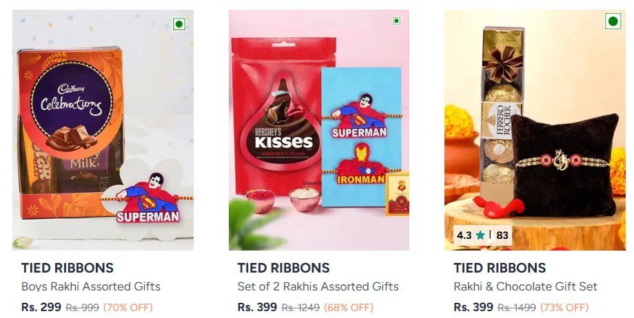 Myntra Buy Tied Ribbons Assorted Gifts Starti
