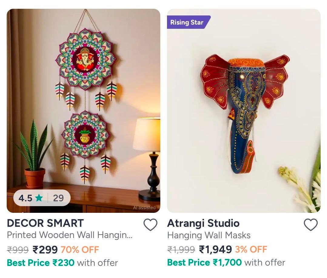 Myntra Buy Wall Decor Starting At 299 -
