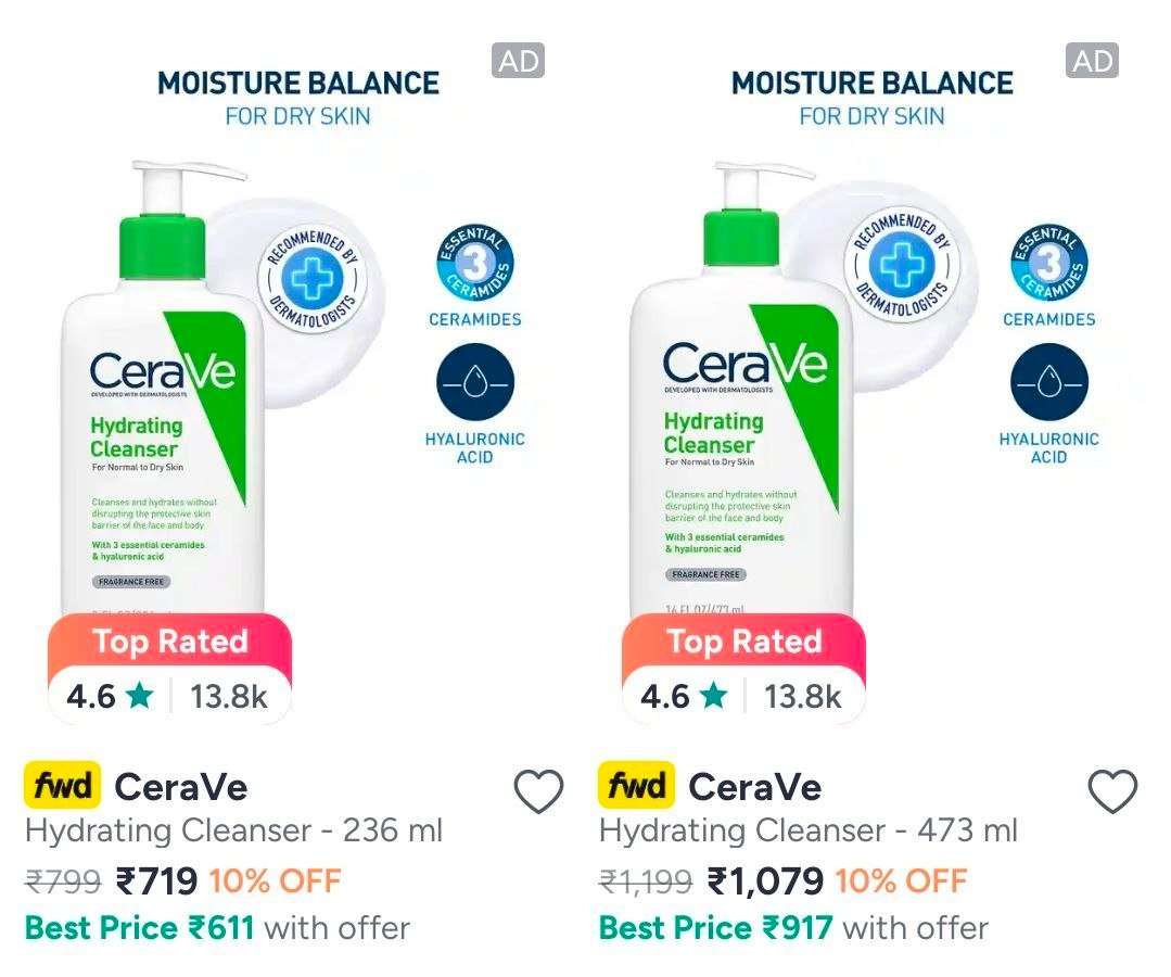 Myntra Cerave At Up To 20 Use Dermaglow For A