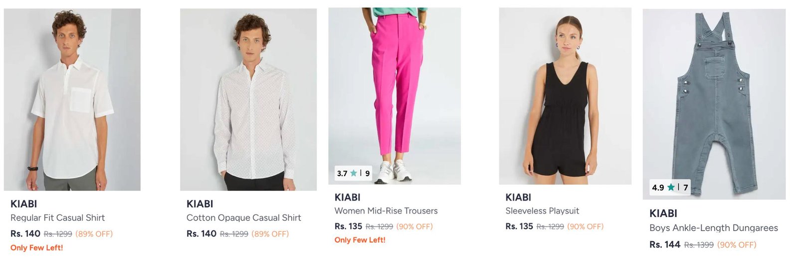 Myntra Clothing 90 Men Women Boys Girls