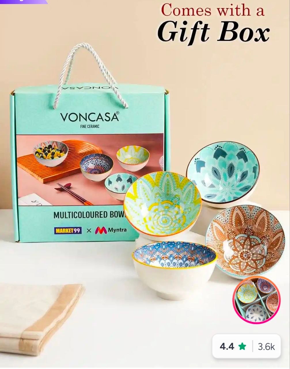 Myntra Crazy Deals Myntra Set Of 4 Assorted C