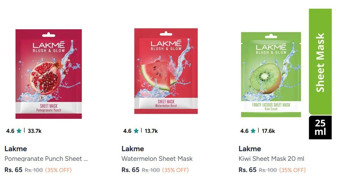 Myntra Crazy Dropmask And Peel From 65
