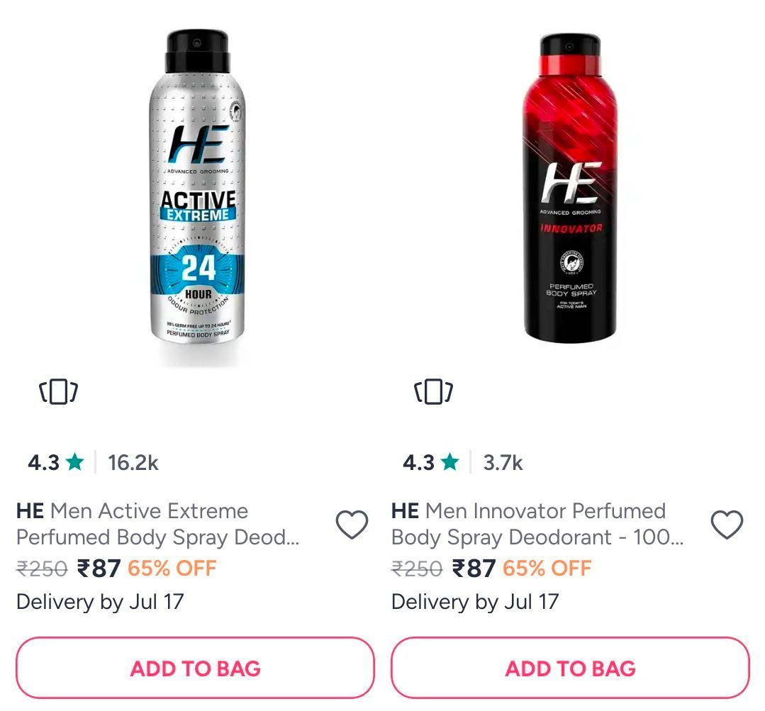 Myntra Deodorant Starts 87 Body Wash