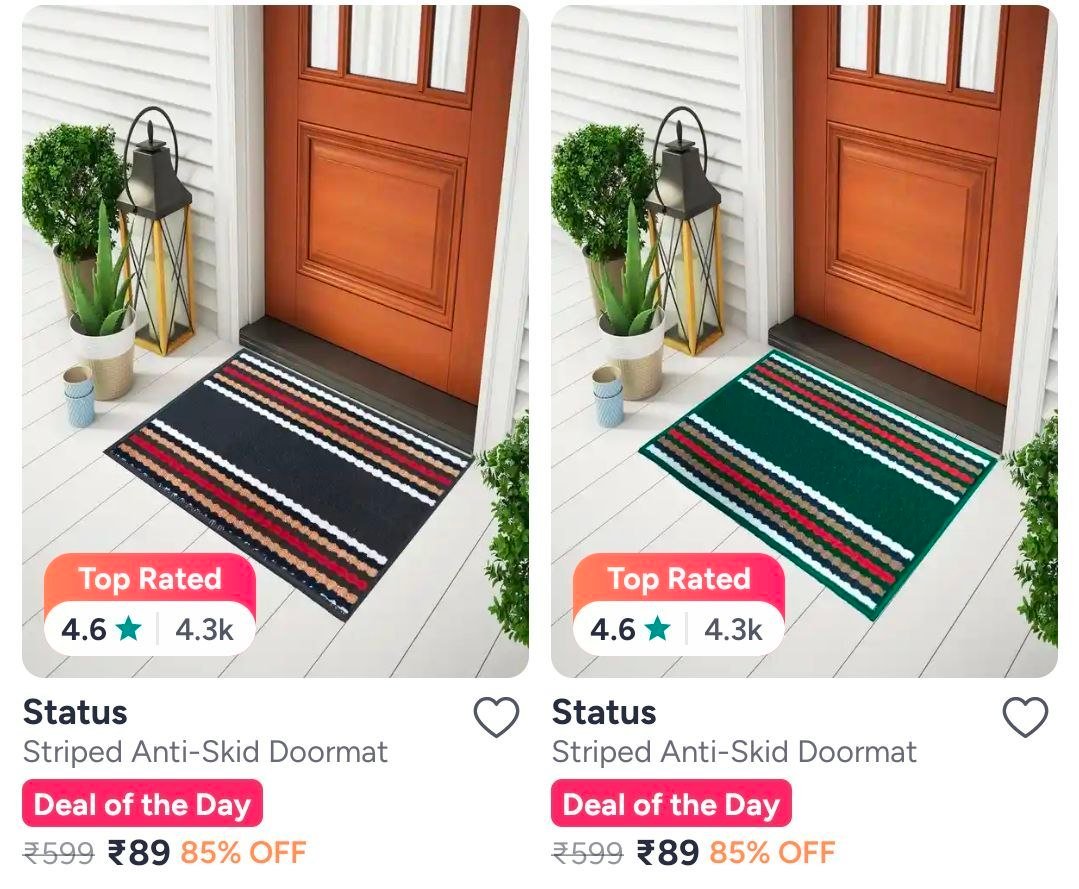 Myntra Doormats Starting 129 Min 70 On Popular Bed