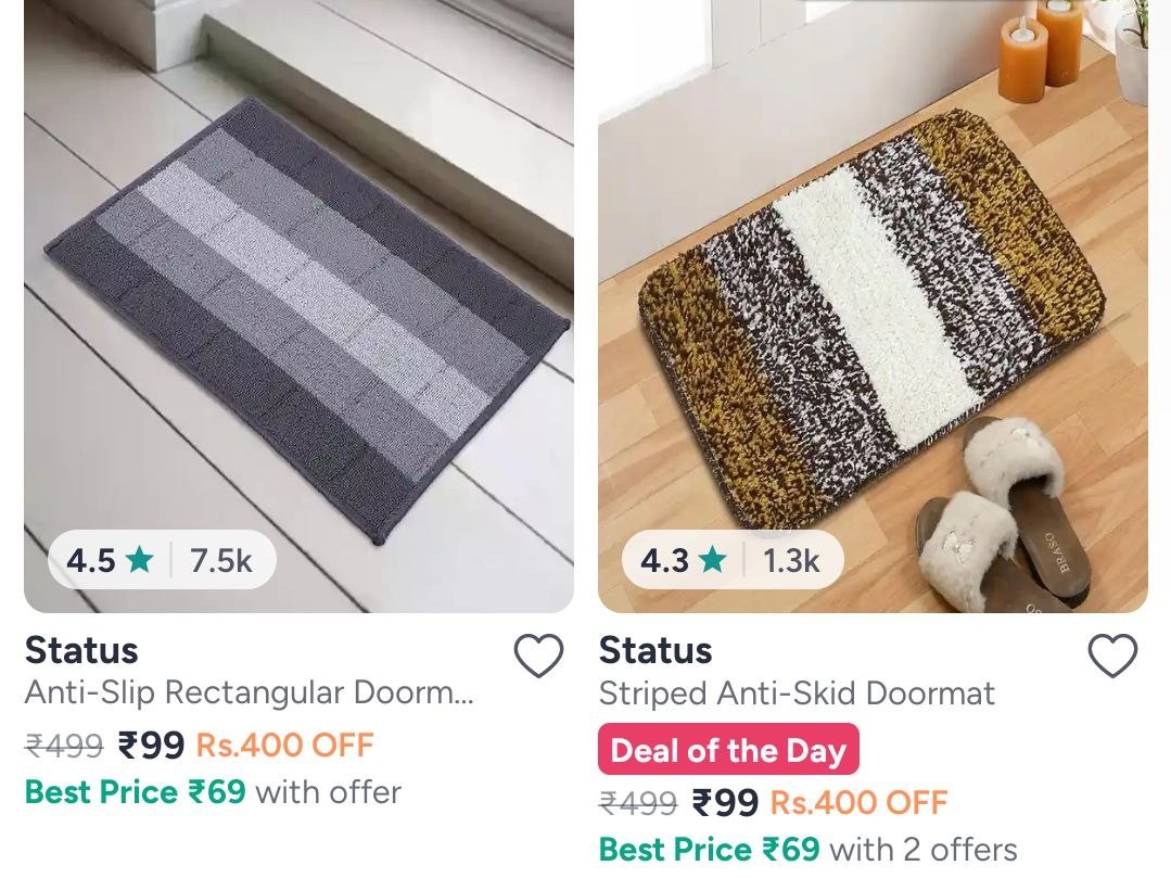 Myntra Doormats Starting Just 99