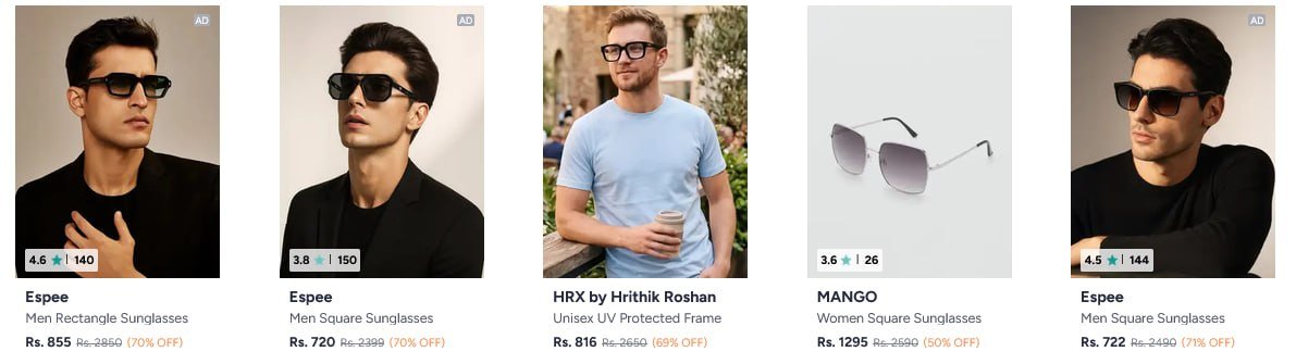 Myntra Eyewear Sale Up To 90 Huge Discounts On Sun