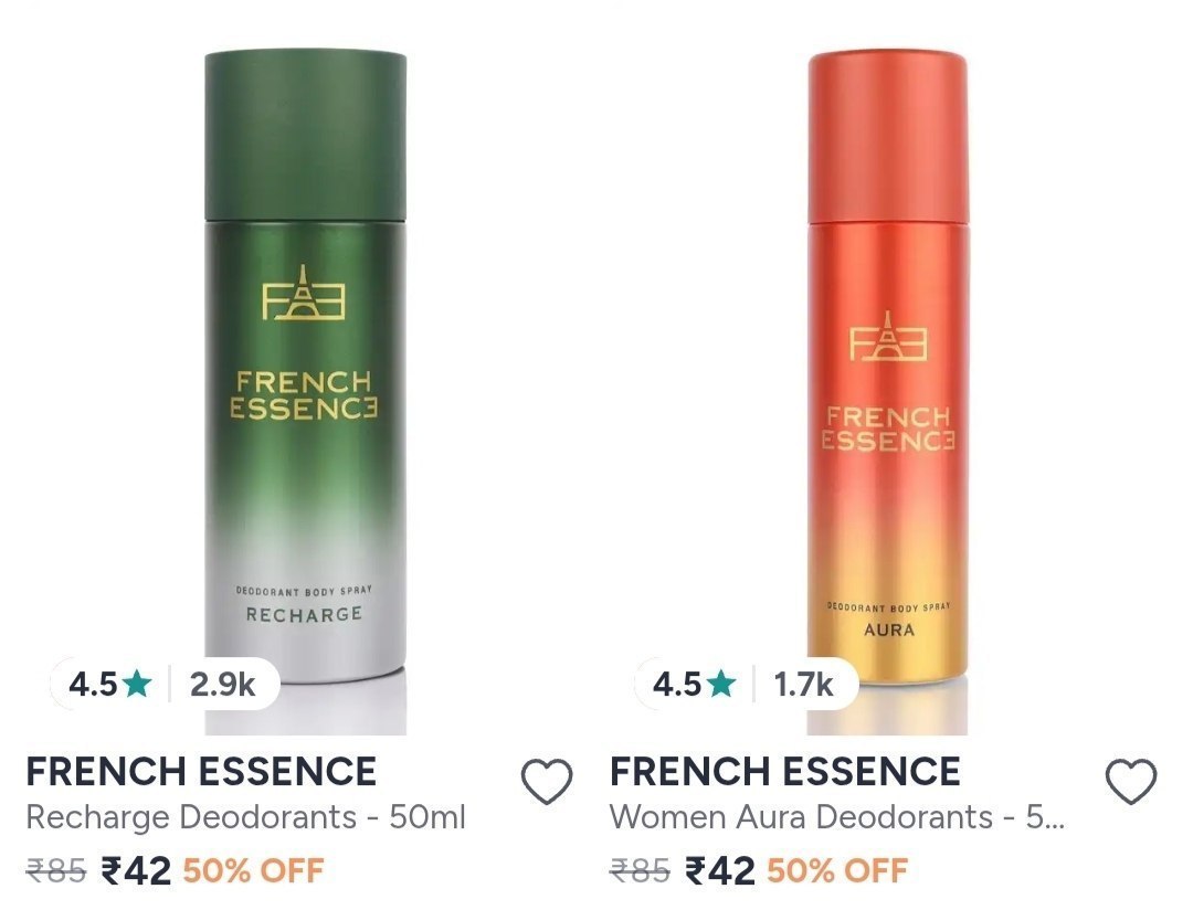 Myntra French Essence Deos From 42