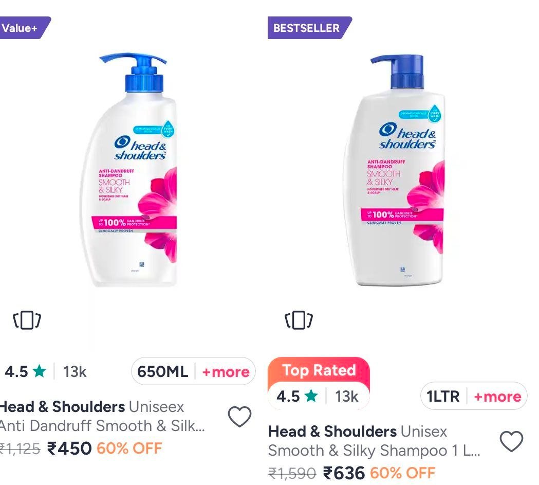 Myntra Hair Grooming Deals Pantene Head Shoul