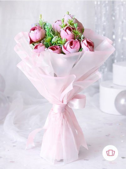 Myntra Home Dcor Art Street Pink Rose Artificial F