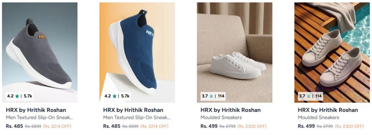 Myntra Hrx Shoes Start 485 Men Women