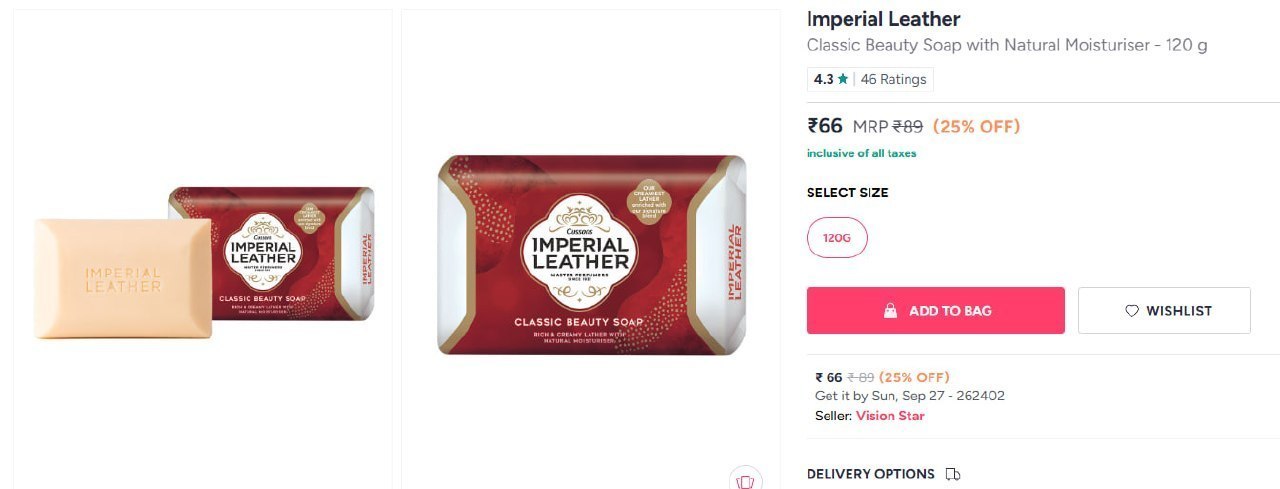 Myntra Imperial Leather Classic Beauty Soap -