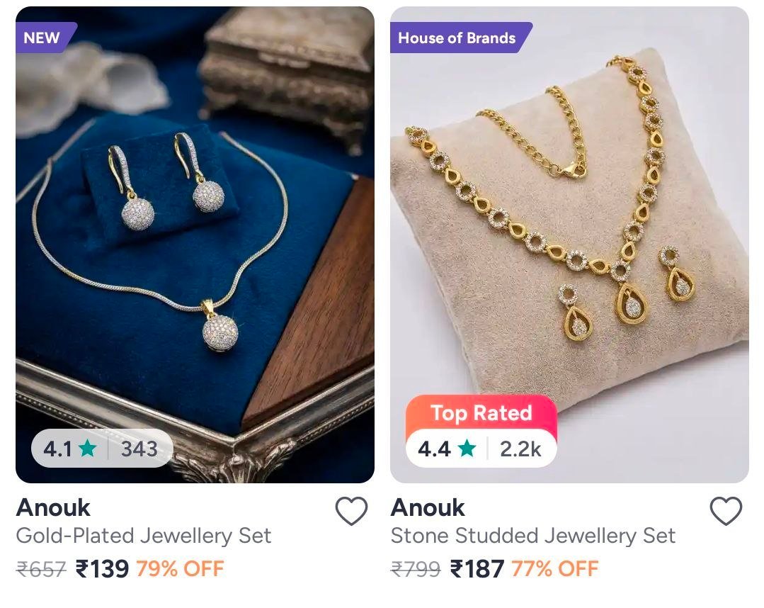 Myntra Jewellery - Under 99 Under 199