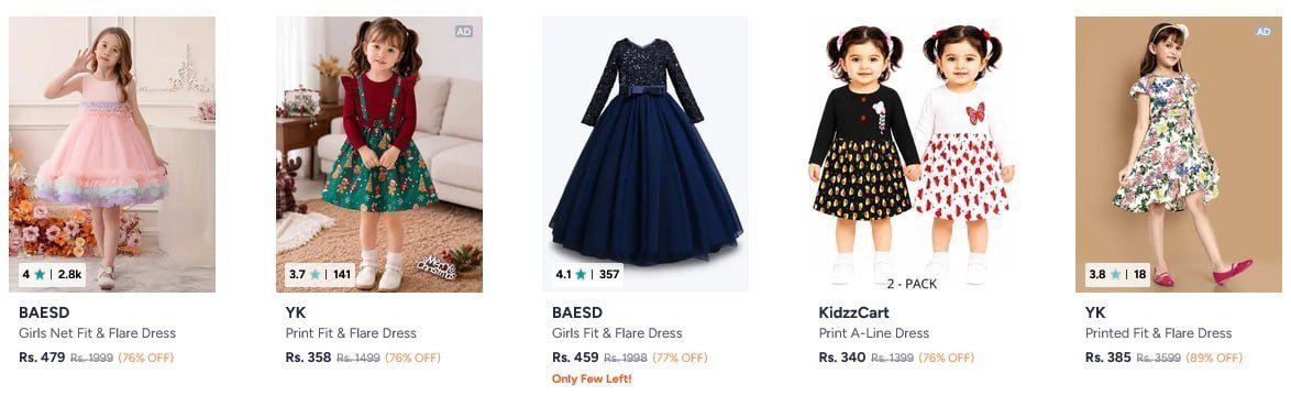 Myntra Kids Dresses Under 500 Starting From 197 Cu