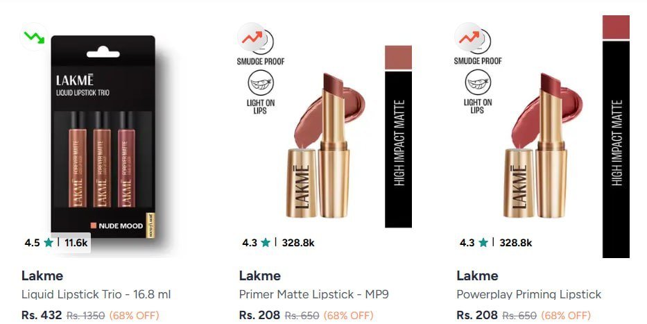 Myntra Lakme Products 68