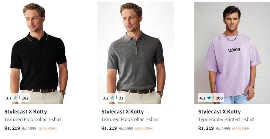 Myntra Loootstylecast Kotty X Clothing 89 Starting
