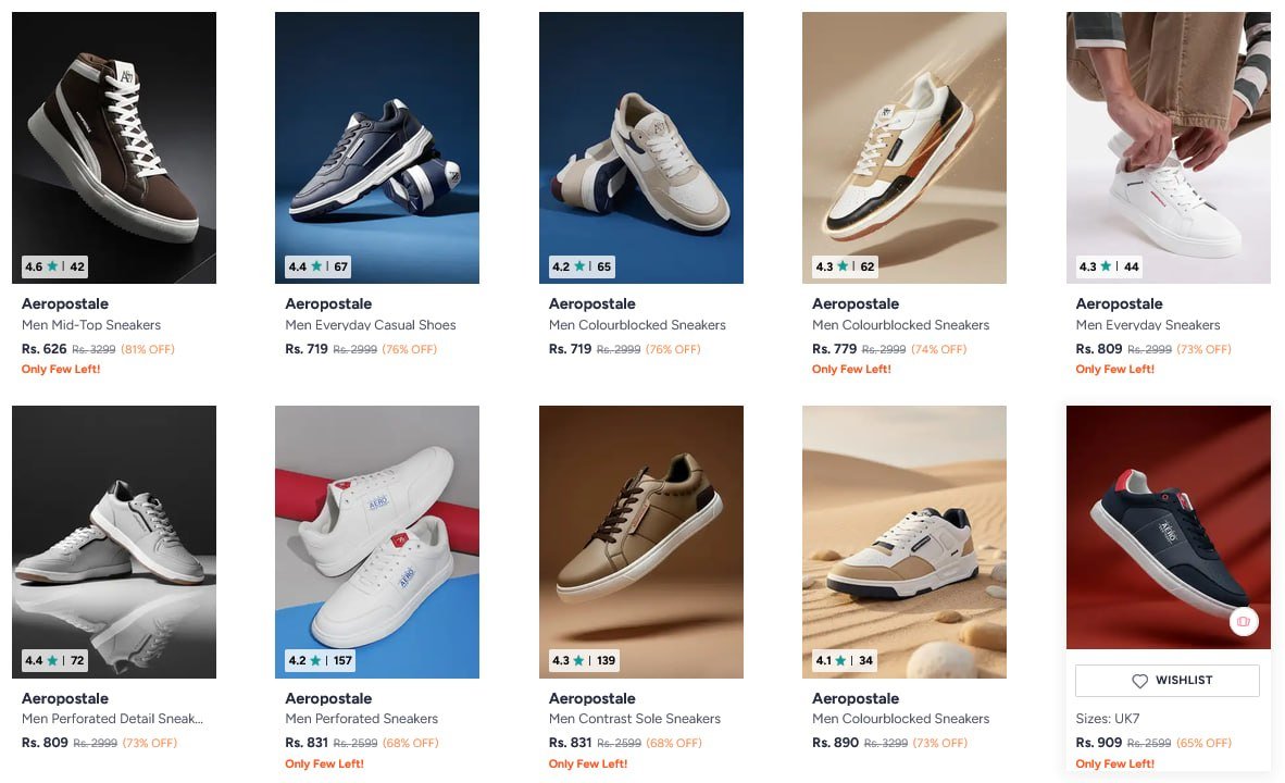 Myntra Loot Aeropostale Shoes Up To 83 Sneake