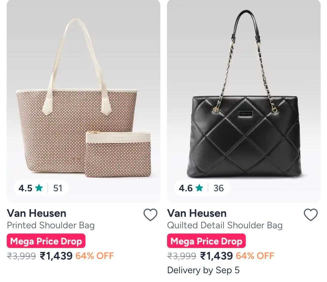 Myntra Loot Allen Solly And Van Heusen Handba
